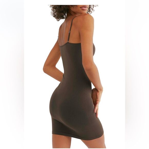 FREE PEOPLE Seamless Mini Slip, Size M / L - Picture 2 of 11